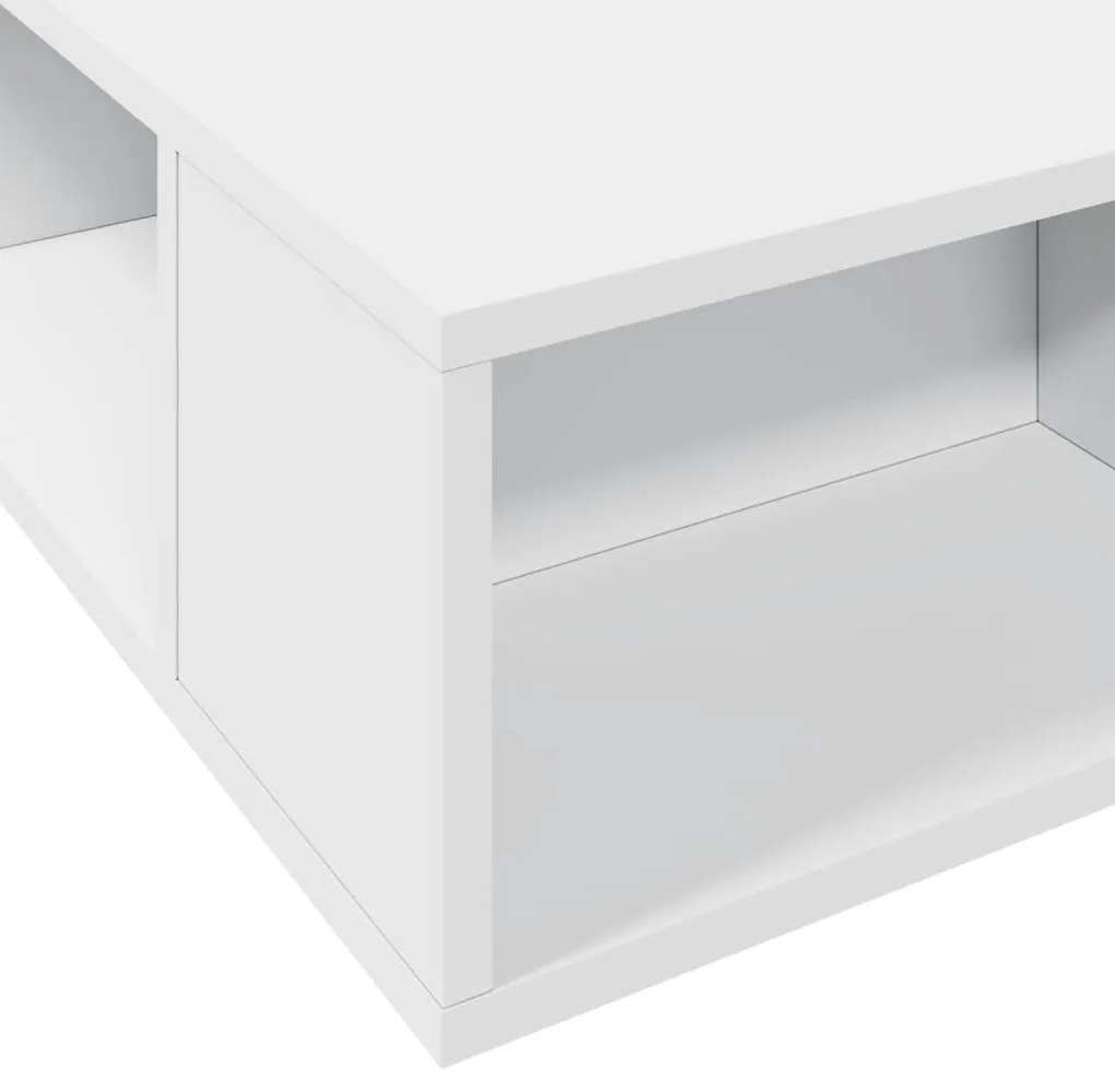 vidaXL Πλαίσιο Κρεβατιού Λευκό 160x200 εκ. Επεξεργασμένο Ξύλο