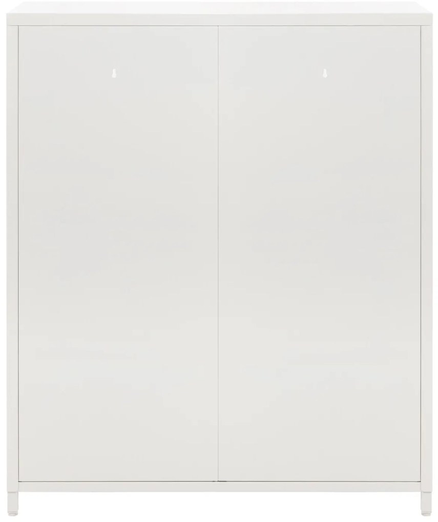 ΜΕΤΑΛΛΙΚΟ ΝΤΟΥΛΑΠΙ ΒΙΤΡΙΝΑ CARIL  ΛΕΥΚΟ 80x37-40x102Yεκ.