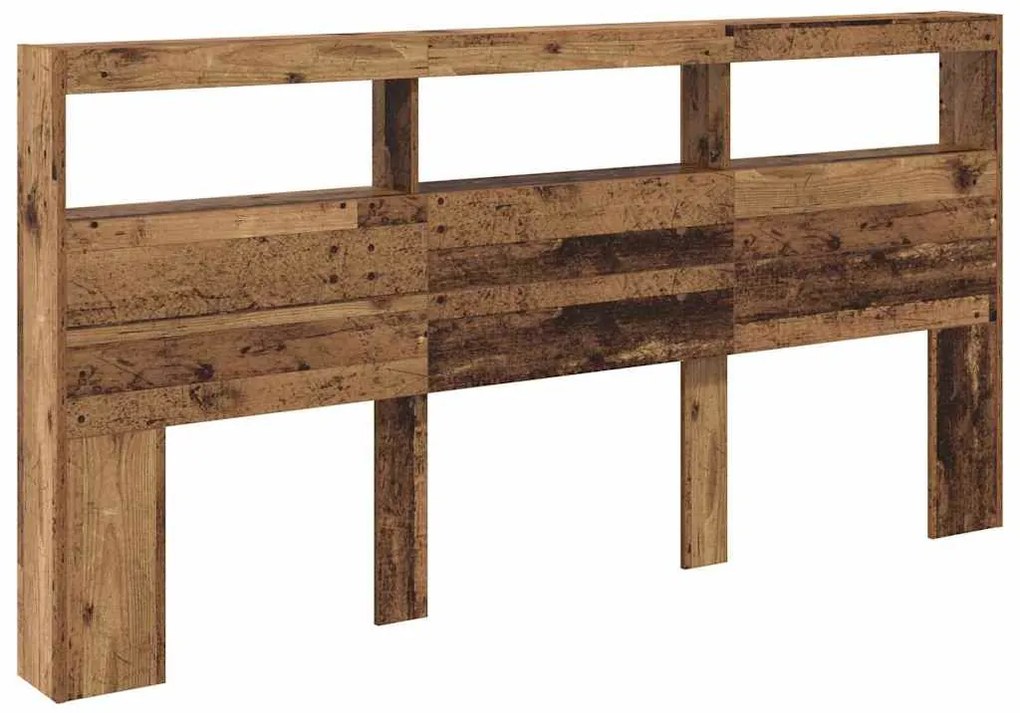 vidaXL Κεφαλάρι Παλιό Ξύλο 200 x 17 x 102 cm Επεξεργασμένο ξύλο