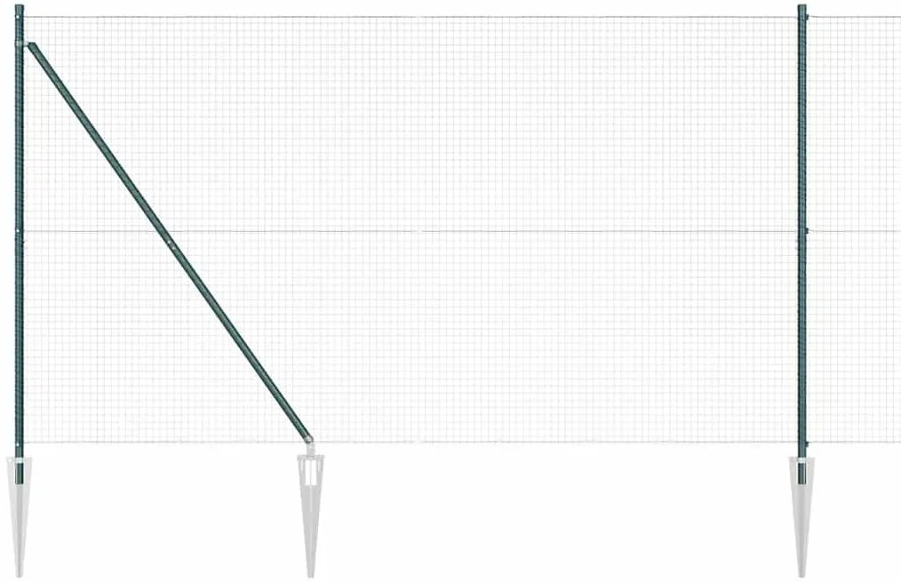 vidaXL Στύλος Περιφράξεων Πράσινο 25 x 1,5 m (25 x 25 mm πλέγμα)