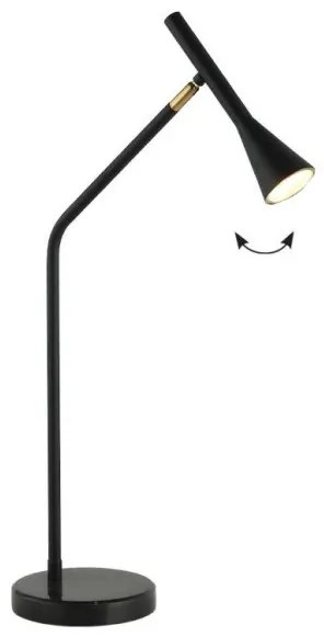 Επιτραπέζιο Φωτιστικό Γραφείου Μαύρο Melody 4283500 Viokef-4283500-Μαύρο 4283500