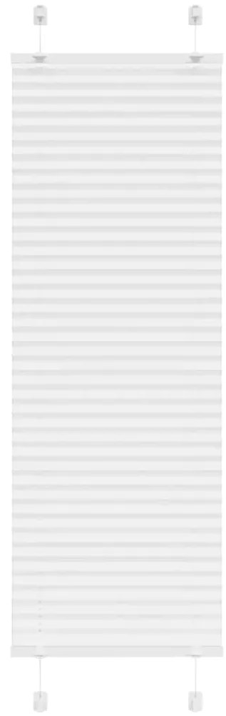 vidaXL Πλισέ περσίδα Λευκό 40x100 cm Πλάτος υφάσματος 39,4 cm