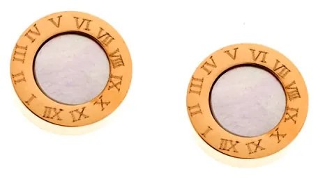 Σκουλαρίκια SENZA Steel Gold Plated