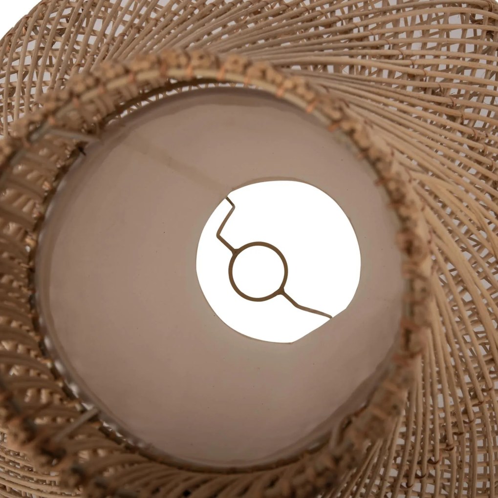 ΦΩΤΙΣΤΙΚΟ ΔΑΠΕΔΟΥ RATTAN ΣΕ ΦΥΣΙΚΟ ΧΡΩΜΑ Φ55x101Υεκ. 55x55x101 εκ.