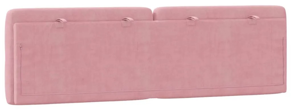 vidaXL Μαξιλάρι για Κεφαλάρι Ροζ 160 εκ. Βελούδο