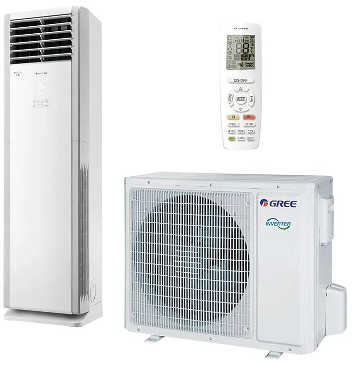 Κλιματιστικό στήλης Gree GVH48ALXH-K6DNC7A, 48000 BTU, 80 m2, A+/A, Wi-Fi, R-32, Λευκό