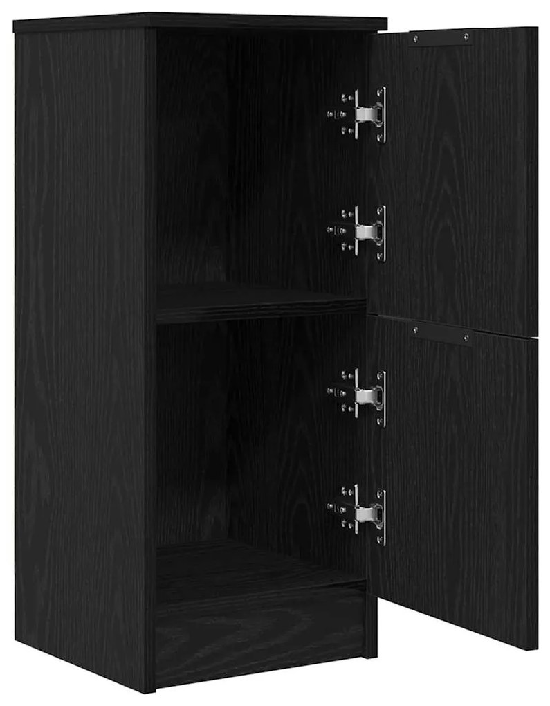 vidaXL Πλαϊνό γραφείο 2 pcs Μαύρη δρυς 30 x 30 x 70 εκ.