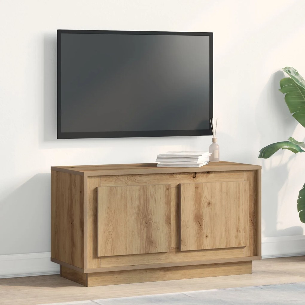 vidaXL Βαθμολογία Τηλεόρασης Artisan Oak 80x35x45 εκ Επεξεργασμένο ξύλο
