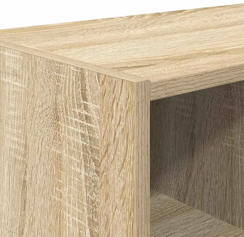 vidaXL Ράφι παπουτσιών στοιβαζόμενο Sonoma Oak 89,5x30x40 cm