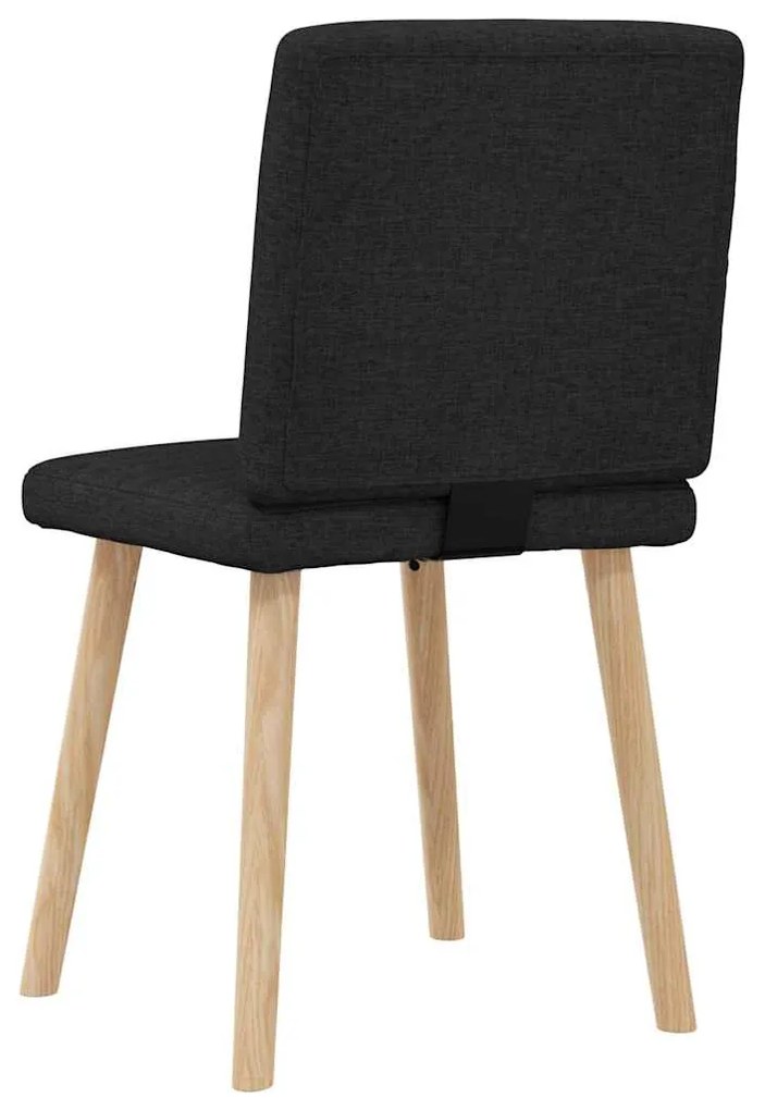 vidaXL Καρέκλες Τραπεζαρίας 2 τεμ. Μαύρες Υφασμάτινες