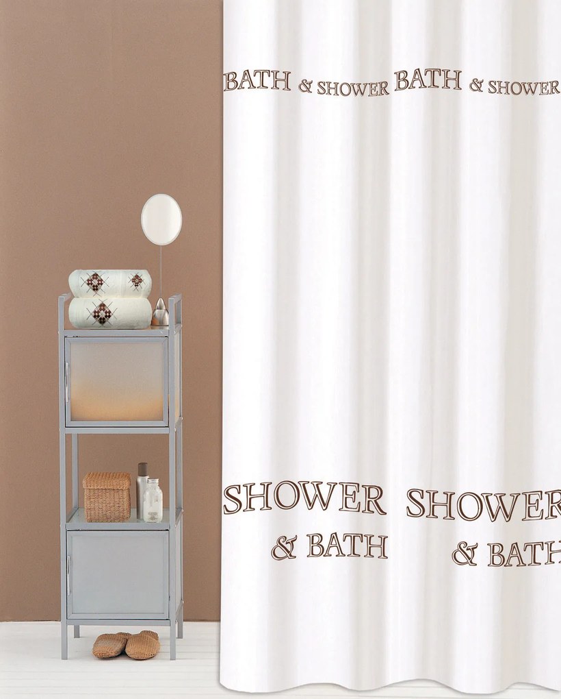 ΚΟΥΡΤΙΝΑ ΜΠΑΝΙΟΥ SHOWER AND BATH 180(Μ)X180(Υ) - San Lorentzo