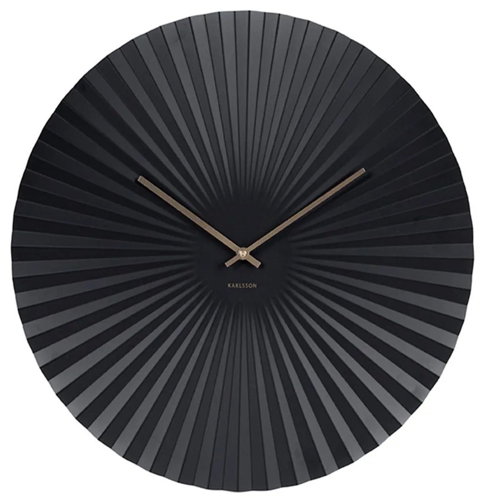 Ρολόι Τοιχού Sensu XL KA5658BK 50x50x3,5cm Μεταλλικό Black Karlsson ABS