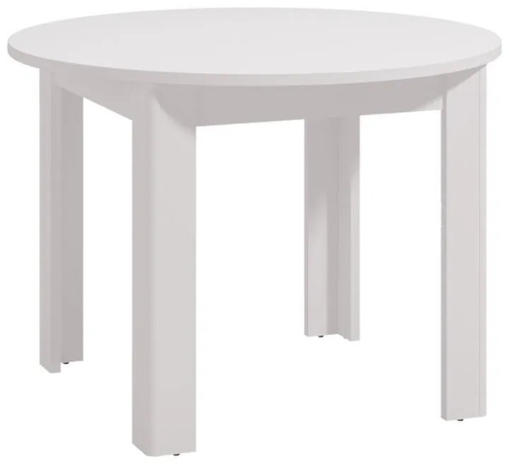 Τραπέζι Τραπεζαρίας Ancona Στρόγγυλο Λευκό 109x109x76,5 εκ. 109x109x76.5 εκ.