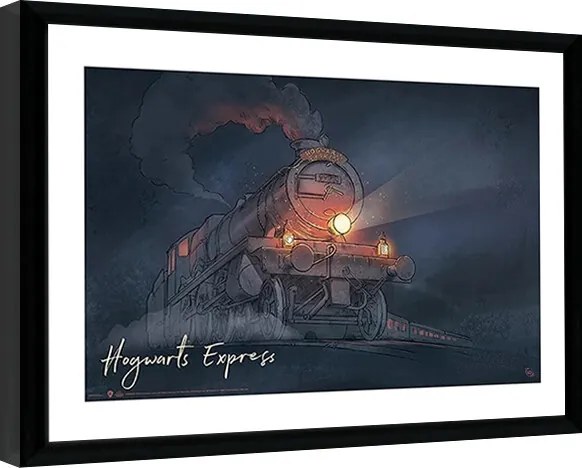 Κορνιζαρισμένη αφίσα Harry Potter - Hogwarts Express