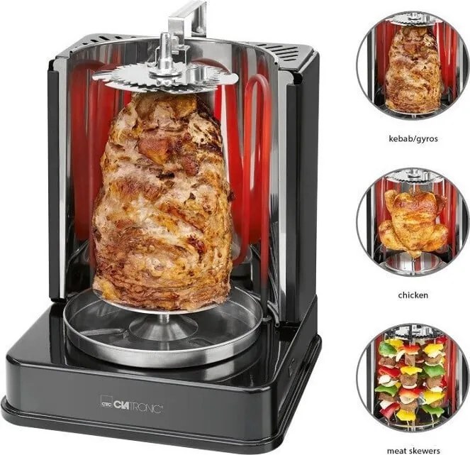 Clatronic DVG 3686 Ηλεκτρικό Grill 1400W Μαύρο