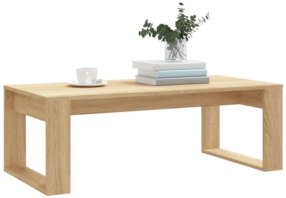 vidaXL Τραπεζάκι Σαλονιού Sonoma Δρυς 102 x 50 x 35 εκ. Επεξεργ. Ξύλο