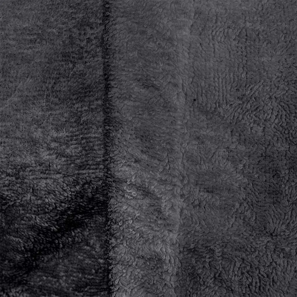 vidaXL Μπουρνούζι KINN Ανθρακί XXXL Βαμβάκι