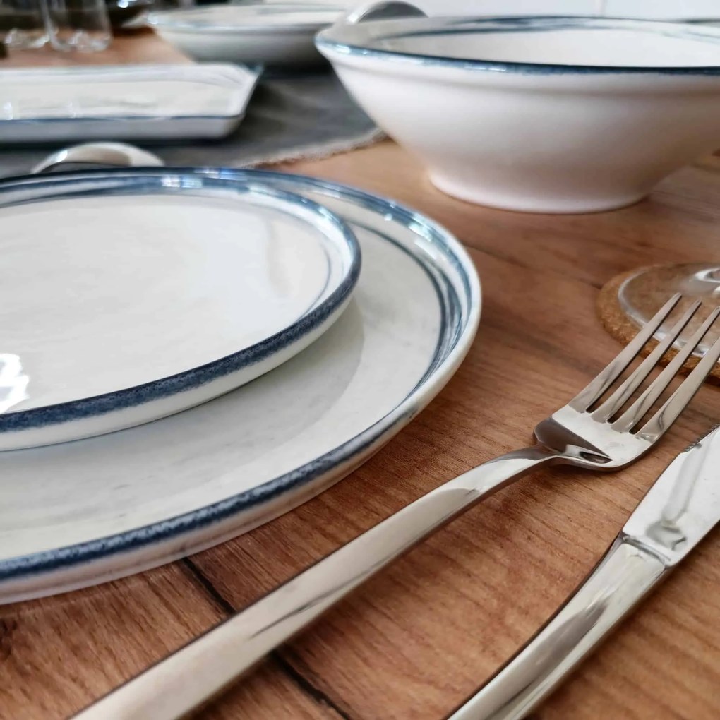 Σερβίτσιο Πιάτων Πορσελάνης Frame Vertical - Σετ για 6 άτομα – 18τμχ - Kutahya Porselen