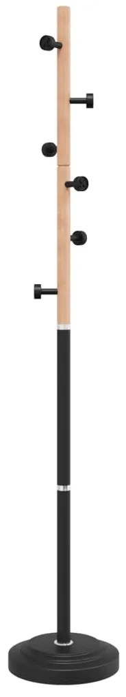 vidaXL Καλόγερος Μαύρος 177 εκ. από Σίδερο με Ηλεκτ. Βαφή Πούδρας