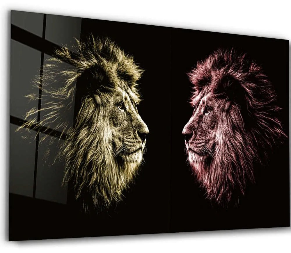 Πίνακας Γυάλινος 672BRS3971 110x70cm Multi Wallity Οριζόντιοι Glass