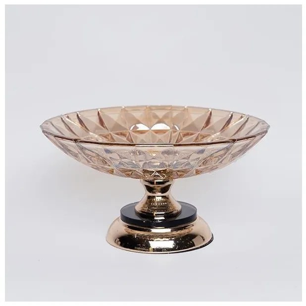 Τουρτιέρα Μεταλλική Με Γυαλί Χρυσό 295x16cm 754-11023 Estheti-754-11023-Χρυσό 754-11023