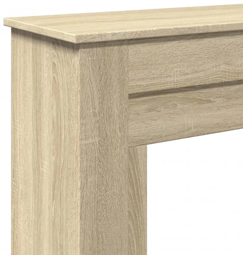 vidaXL Πλαίσιο Τζακιού Sonoma Δρυς 90x30x90 εκ. από Επεξ. Ξύλο