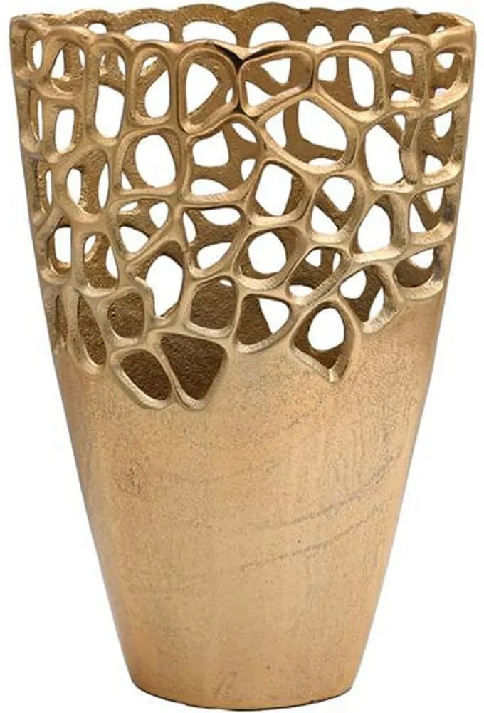 Βάζο 934-225-051 21x13x31cm Gold Αλουμίνιο