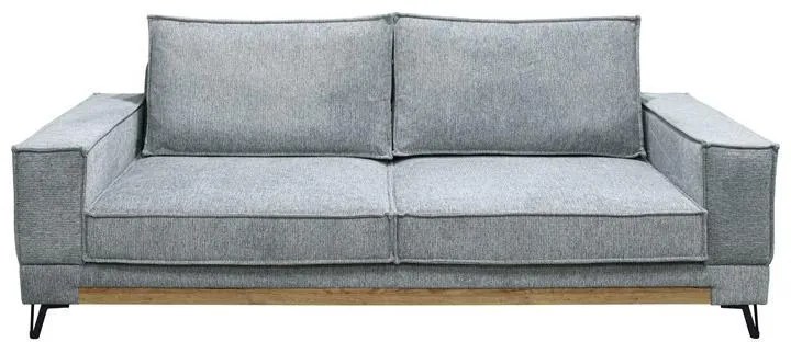 Τριθέσιος Καναπές Loftio Fylliana Γκρί χρώμα 220x95x89εκ 220x95x89 εκ.
