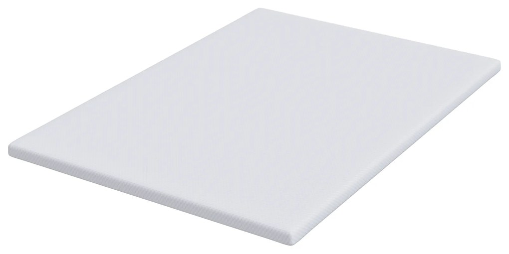 vidaXL Στρώματα Λευκό 140 x 200 cm 100% ύφασμα πολυεστέρα με τζακάρ