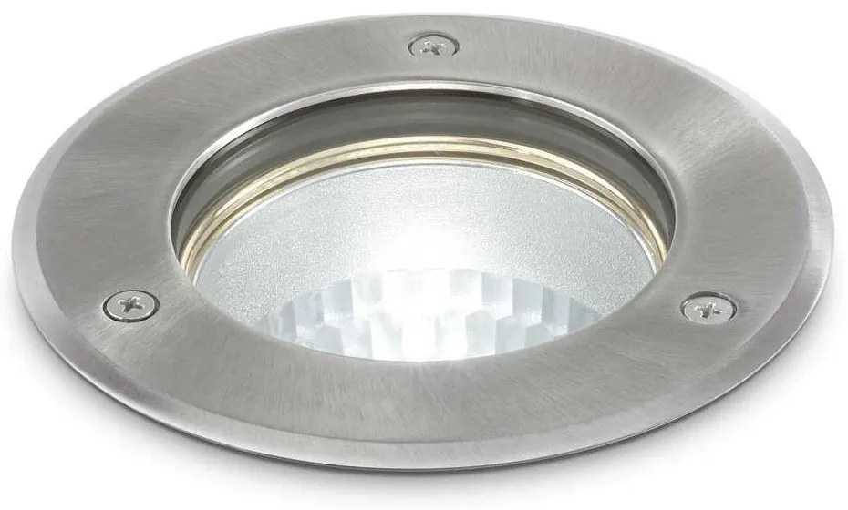 Φωτιστικό Δαπέδου Χωνευτό Park Round Small 032832 12x 13,5cm GU10 max 20W Steel Ideal Lux