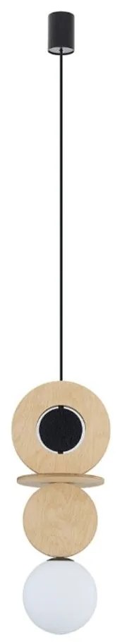 Φωτιστικό Οροφής Drops Wood A 11173 16x216,5cm 1xG9 12W Natural-Black Nowodvorski