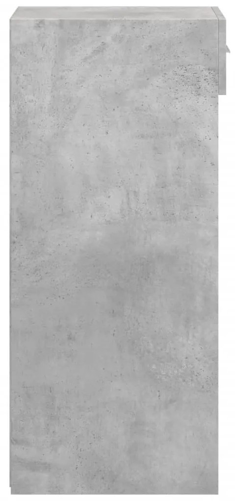 vidaXL Ντουλάπι Γκρι Σκυροδέματος 45x42,5x93 εκ. Επεξεργασμένο Ξύλο