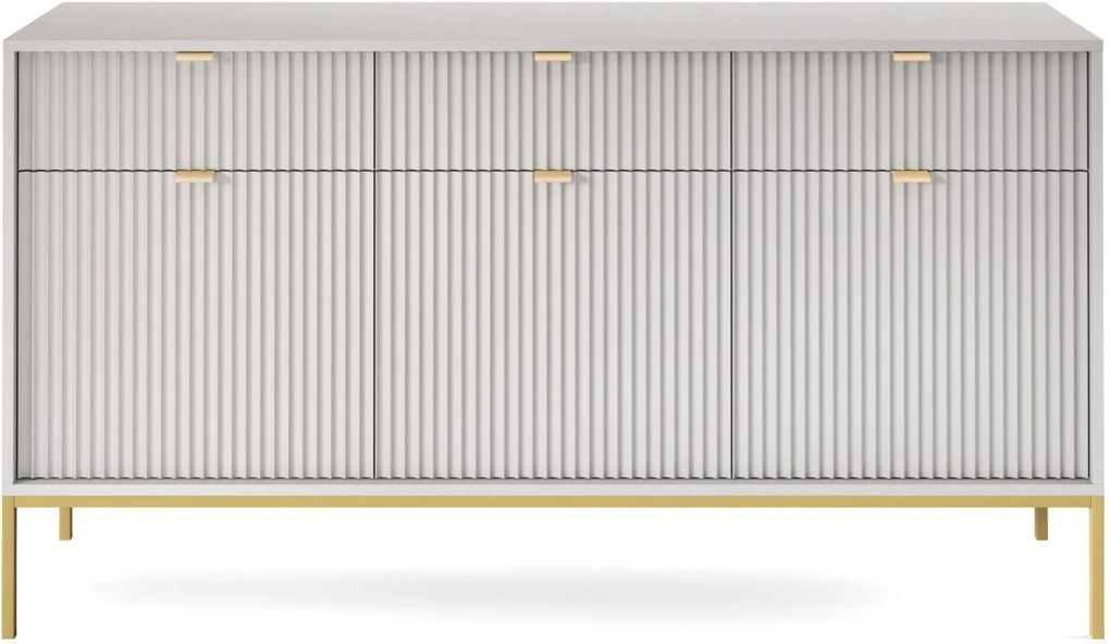 Μπουφές Nova Γκρι+χρυσό 154x39x83cm