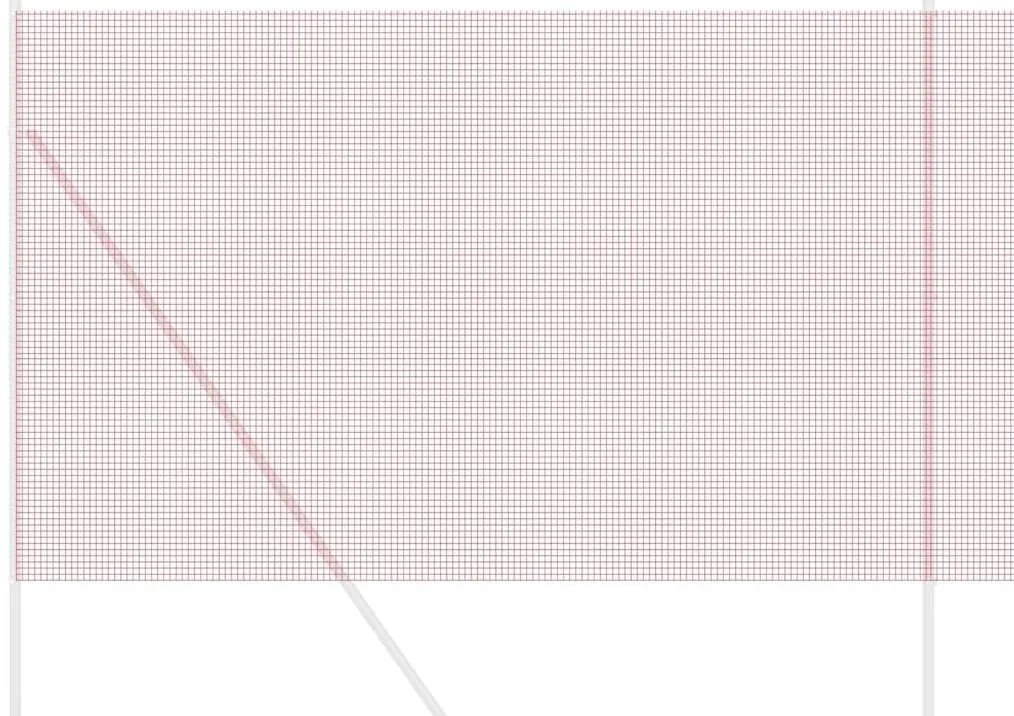 vidaXL Κόκκινο Συρματόπλεγμα Εργοστασίου 1.5 x 25 μ Χάλυβας