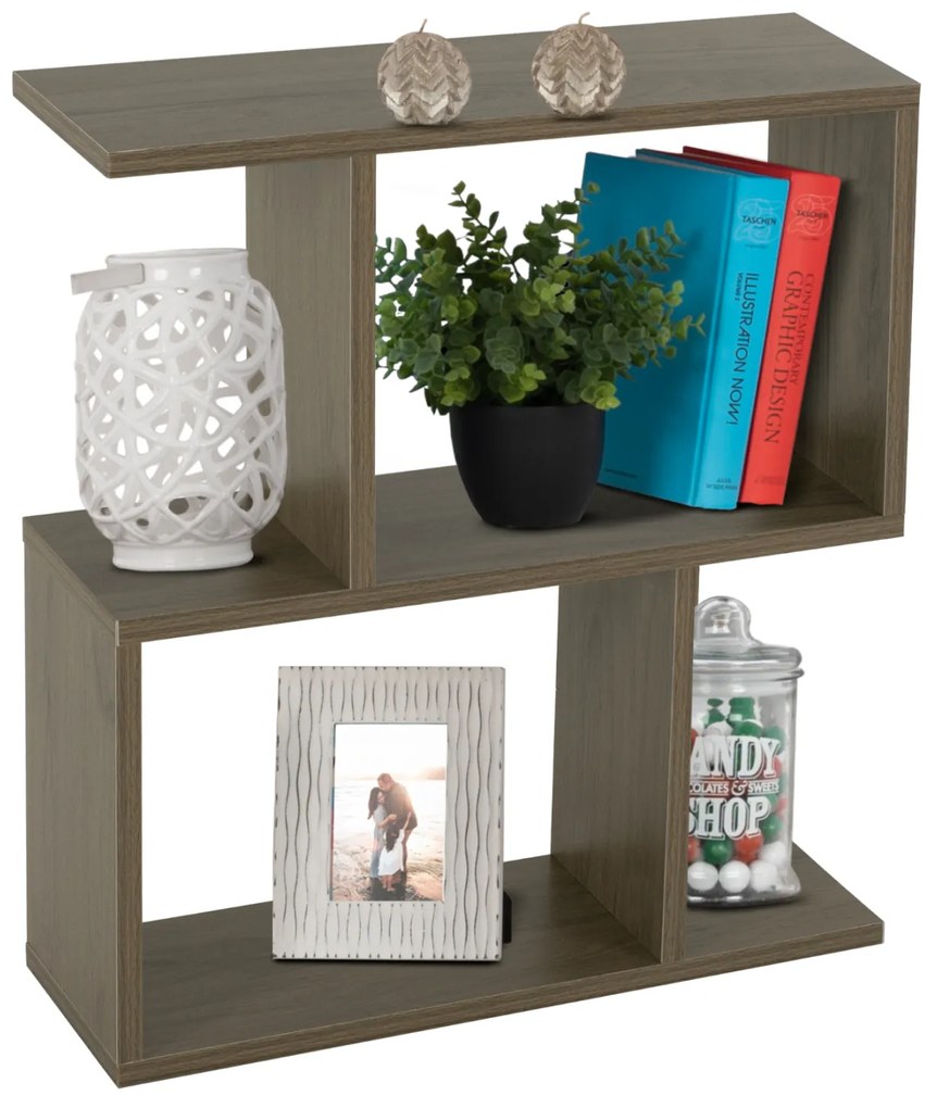 ΒΟΗΘΗΤΙΚΟ ΤΡΑΠΕΖΙ ΜΕ ΡΑΦΙΑ ΜΕΛΑΜΙΝΗ ΣΕ OLIVE GREY ΧΡΩΜΑ FB98881.12 50x17x56Υεκ. 0534693