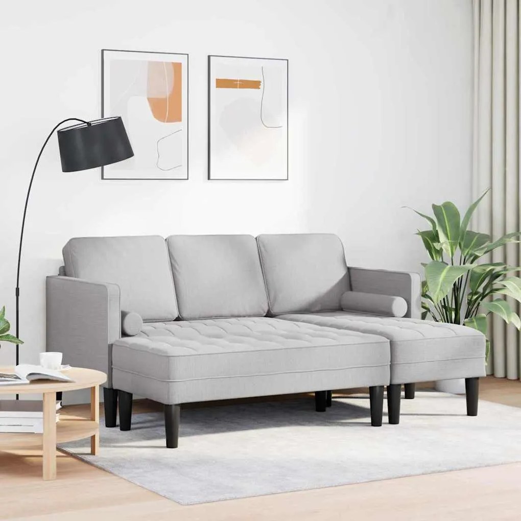 vidaXL Σετ Καναπέ 2 pcs Σκούρο γκρι 173 x 131 x 67 εκ ύφασμα