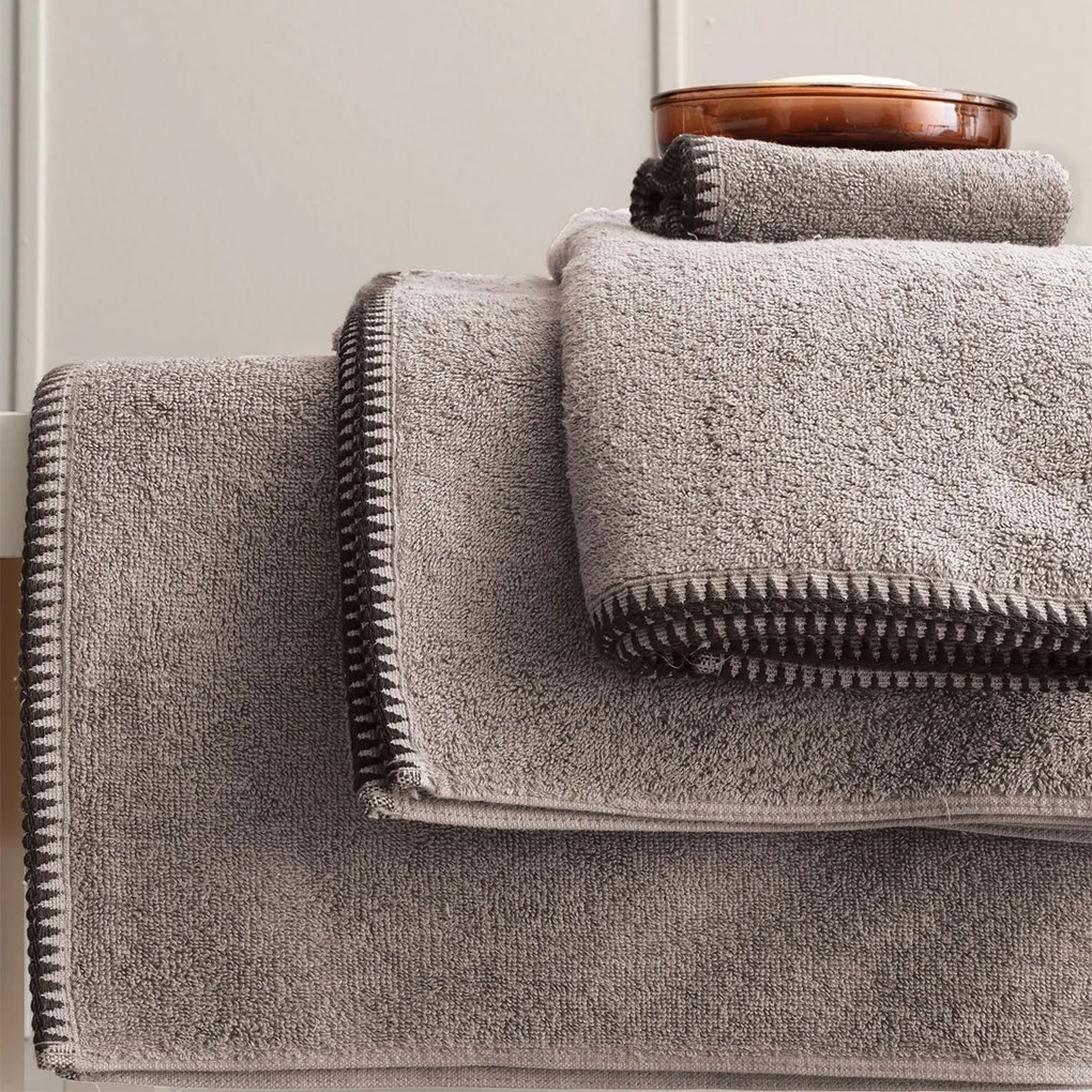 Πετσέτα Σώματος (70x140) Palamaiki Towels Brooklyn 500gsm Γκρι