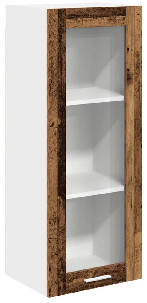 vidaXL Κρεμαστό ντουλάπι με αποθήκευση Παλιό ξύλο 40 x 31 x 100 εκ.