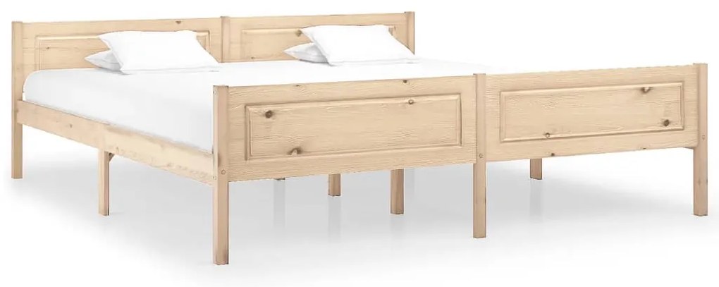 vidaXL Πλαίσιο Κρεβατιού 180 x 200 εκ. από Μασίφ Ξύλο Πεύκου