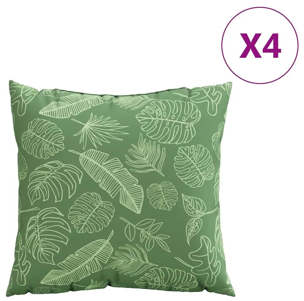 vidaXL Μαξιλάρια Ρίψης 4 pcs Πολύχρωμο 40 x 40 cm ύφασμα