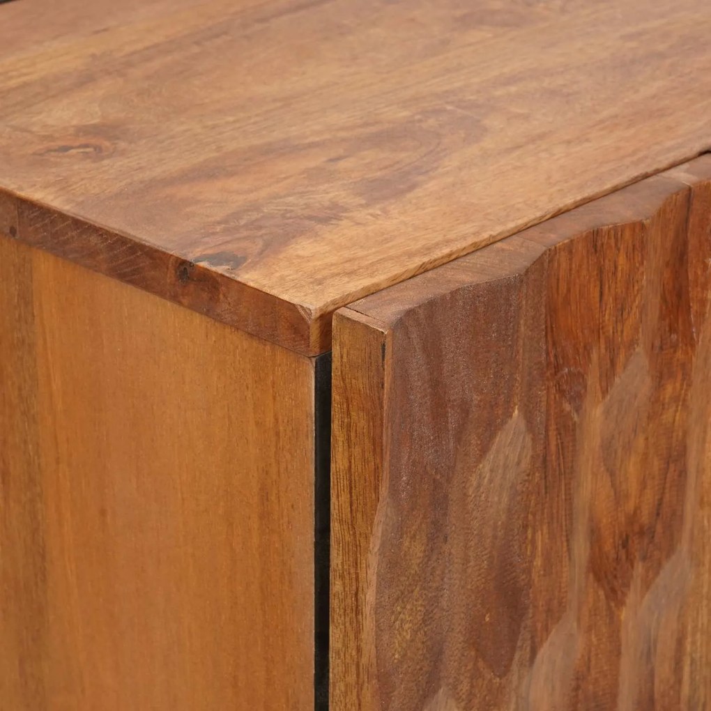 vidaXL Highboard με συρτάρι Καφέ Φινίρισμα Ακακίας 60 x 33 x 100 εκ.