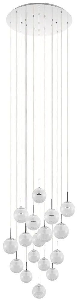 Φωτιστικό Οροφής 39547 Montefio Led/17 Chrome Eglo Μέταλλο,Γυαλί