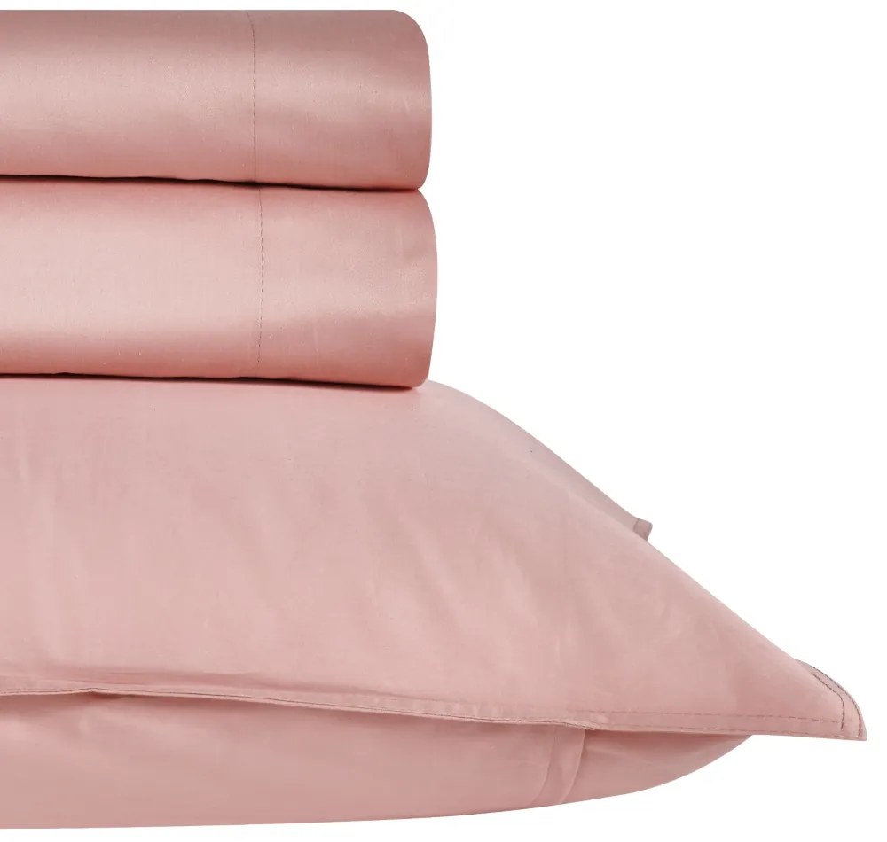 Σεντόνι King Size Βαμβακοσατέν Opulence 1907 Salmon Pink 280x270 - Kentia
