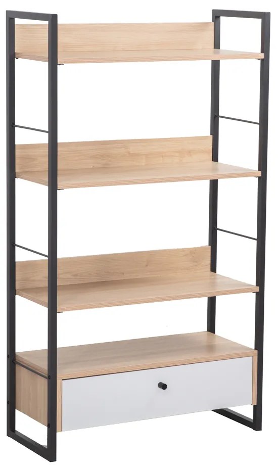 Liberta TRILOGY ΒΙΒΛΙΟΘΗΚΗ ΦΥΣΙΚΟ ΜΑΥΡΟ 70x30xH125cm 70x30xH125cm 28-0309