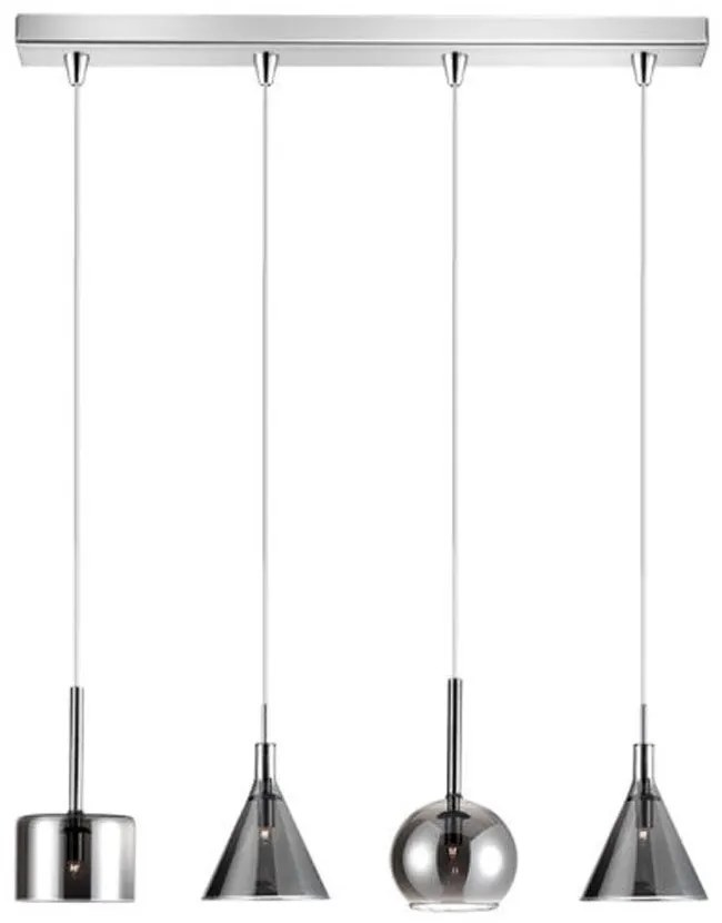 Φωτιστικό Οροφής - Ράγα 01047-09BR G9 LED 85cm Smoke Luma