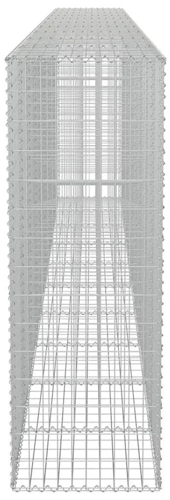 vidaXL Συρματοκιβώτιο Τοίχος 600x50x150 εκ. Γαλβαν.Χάλυβας + Καλύμματα