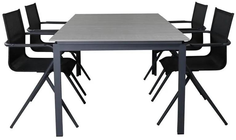 Σετ Τραπέζι και καρέκλες Dallas 686, Polyξύλο, 64 kg, Μέταλλο, Ύφασμα | Epipla1.gr