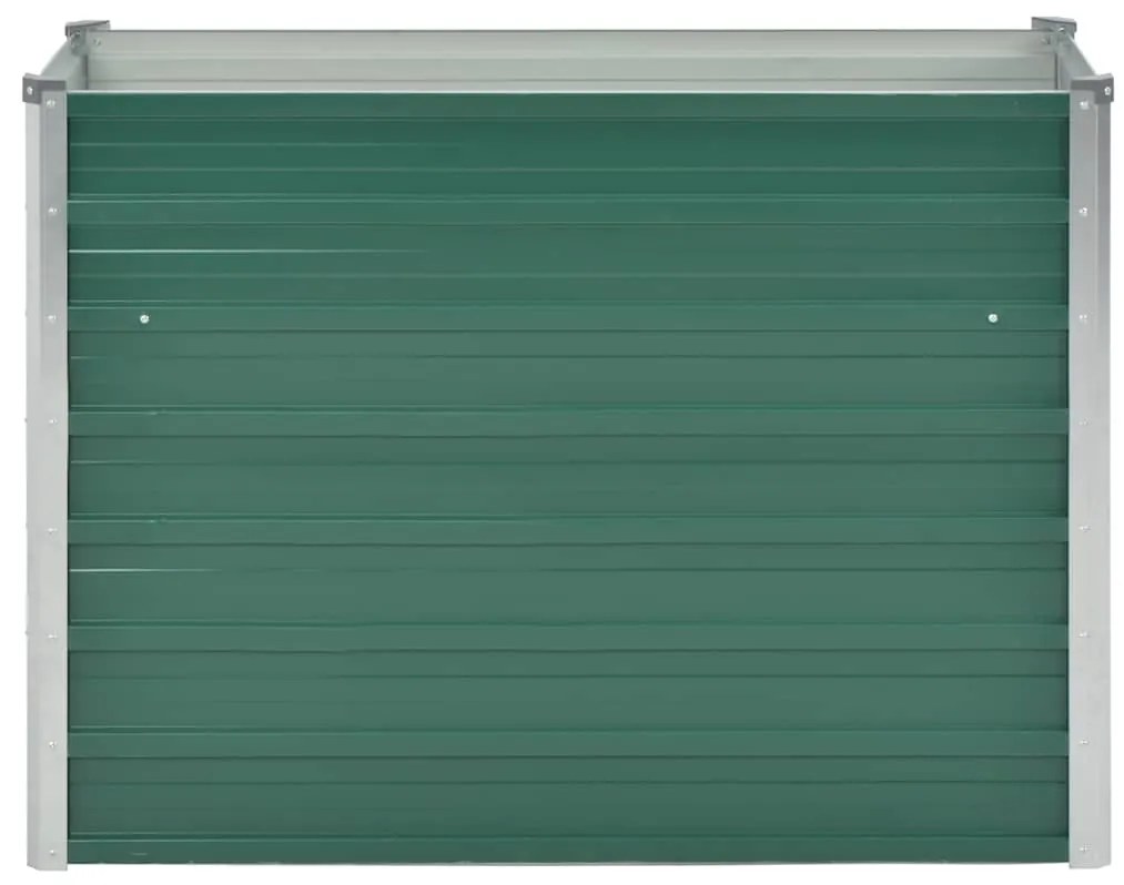 vidaXL Ζαρντινιέρα Υπερυψωμένη Πράσινη 100x40x77 εκ. Γαλβαν. Χάλυβας