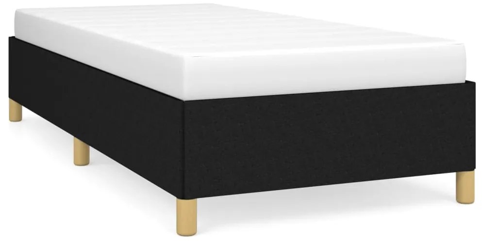 vidaXL Σκελετός Κρεβατιού Χωρίς Στρώμα Μαύρο 100x200 εκ. Υφασμάτινο