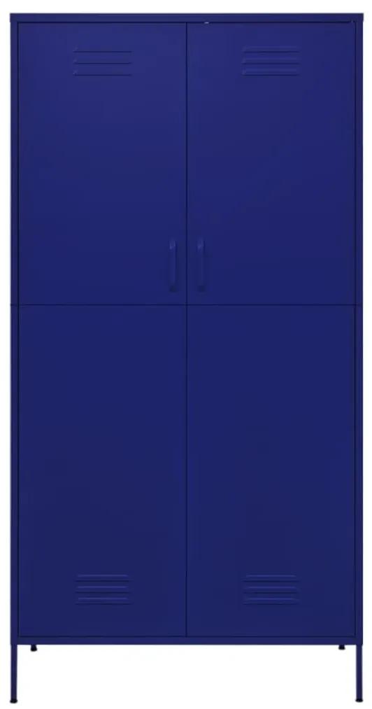 Ντουλάπα Ναυτικό Μπλε 90 x 50 x 180 εκ. από Ατσάλι - Μπλε